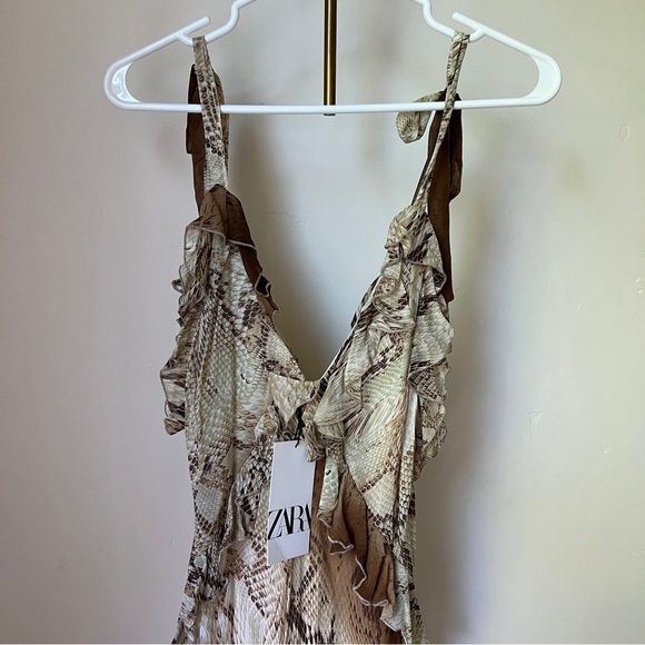 (SOLD) ZARA Animal Print Dress - Picture 6 of 12